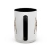 15oz Patterdale Terrier Mug, Black, back view