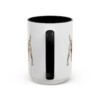 15oz Funny Patterdale Terrier Mug, Black, back view