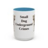 15oz Funny Patterdale Terrier Mug, Light Blue, front view