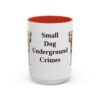 15oz Funny Patterdale Terrier Mug, Red, front view