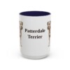 15oz Patterdale Terrier Mug, Navy, front view
