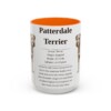15oz Patterdale Terrier Mug, Orange, front view