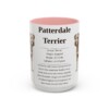 15oz Patterdale Terrier Mug, Pink, front view