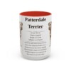 15oz Patterdale Terrier Mug, Red, front view