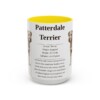 15oz Patterdale Terrier Mug, Yellow, front view