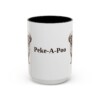 15oz-peke-a-poo-mug-black-front 15oz Peke-A-Poo Mug, Black, front view