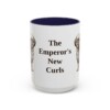 15oz Funny Peke-A-Poo Mug, Navy, front view