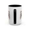 15oz Peke-A-Poo Latin Mug, Black, back view