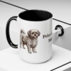 15oz Peke-A-Poo Dog Mom Mug, Black, lifestyle photo