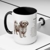 15oz Peke-A-Poo Mug, Black, lifestyle photo