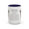 15oz Peke-A-Poo Mug, Navy, front view