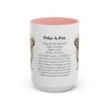 15oz Peke-A-Poo Mug, Pink, front view