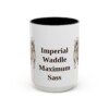 15oz Funny Pekingese Mug, Black, front view