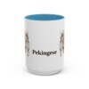 15oz Pekingese Mug, Light Blue, front view