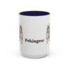 15oz Pekingese Mug, Navy, front view