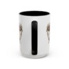 15oz Pekingese Mug, Black, back view