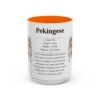15oz Pekingese Mug, Orange, front view