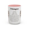 15oz Pekingese Mug, Pink, front view