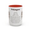 15oz Pekingese Mug, Red, front view
