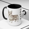 15oz-pembroke-welsh-corgi-mug-humor-black-context-2 15oz Funny Pembroke Welsh Corgi Mug, Black, lifestyle photo