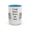 15oz-pembroke-welsh-corgi-mug-humor-light-blue 15oz Funny Pembroke Welsh Corgi Mug, Light Blue, front view
