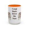 15oz-pembroke-welsh-corgi-mug-humor-orange 15oz Funny Pembroke Welsh Corgi Mug, Orange, front view