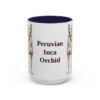 15oz-peruvian-inca-orchid-mug-navy 15oz Peruvian Inca Orchid Mug, Navy, front view