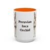 15oz-peruvian-inca-orchid-mug-orange 15oz Peruvian Inca Orchid Mug, Orange, front view