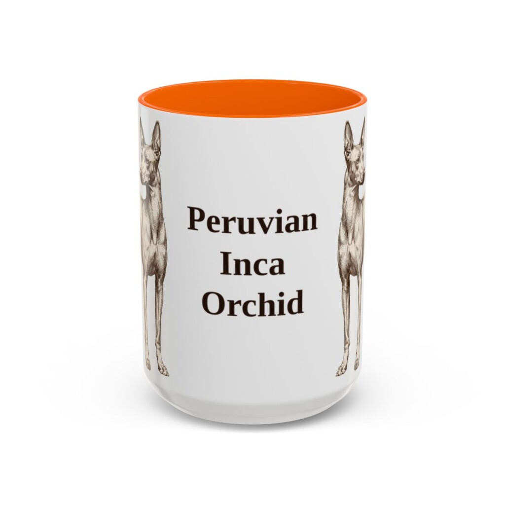 15oz-peruvian-inca-orchid-mug-orange 15oz Peruvian Inca Orchid Mug, Orange, front view