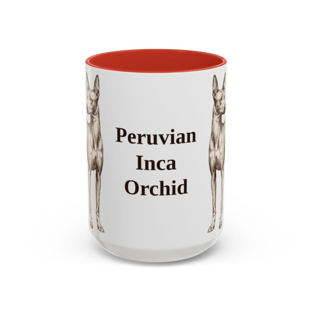 15oz-peruvian-inca-orchid-mug-red 15oz Peruvian Inca Orchid Mug, Red, front view