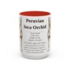 15oz Peruvian Inca Orchid Mug, Red, front view