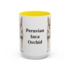 15oz-peruvian-inca-orchid-mug-yellow 15oz Peruvian Inca Orchid Mug, Yellow, front view