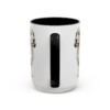 15oz Petit Basset Griffon Vendeen Dog Dad Mug, Black, back view