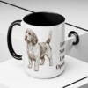 15oz Funny Petit Basset Griffon Vendeen Mug, Black, lifestyle photo