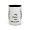 15oz Funny Petit Basset Griffon Vendeen Mug, Black, front view