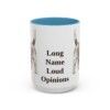 15oz Funny Petit Basset Griffon Vendeen Mug, Light Blue, front view