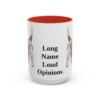 15oz Funny Petit Basset Griffon Vendeen Mug, Red, front view