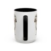 15oz Petit Basset Griffon Vendeen Latin Mug, Black, back view