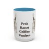 15oz Petit Basset Griffon Vendeen Mug, Light Blue, front view
