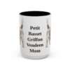 15oz-petit-basset-griffon-vendeen-mug-mom-black-front 15oz Petit Basset Griffon Vendeen Dog Mom Mug, Black, front view