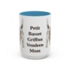 15oz-petit-basset-griffon-vendeen-mug-mom-light-blue 15oz Petit Basset Griffon Vendeen Dog Mom Mug, Light Blue, front view