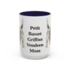 15oz-petit-basset-griffon-vendeen-mug-mom-navy 15oz Petit Basset Griffon Vendeen Dog Mom Mug, Navy, front view