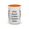 15oz-petit-basset-griffon-vendeen-mug-mom-orange 15oz Petit Basset Griffon Vendeen Dog Mom Mug, Orange, front view