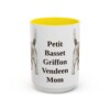 15oz-petit-basset-griffon-vendeen-mug-mom-yellow 15oz Petit Basset Griffon Vendeen Dog Mom Mug, Yellow, front view