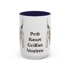 15oz Petit Basset Griffon Vendeen Mug, Navy, front view