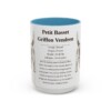 15oz-petit-basset-griffon-vendeen-mug-writeup-light-blue 15oz Petit Basset Griffon Vendeen Mug, Light Blue, front view