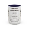 15oz-petit-basset-griffon-vendeen-mug-writeup-navy 15oz Petit Basset Griffon Vendeen Mug, Navy, front view