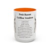15oz-petit-basset-griffon-vendeen-mug-writeup-orange 15oz Petit Basset Griffon Vendeen Mug, Orange, front view