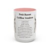 15oz-petit-basset-griffon-vendeen-mug-writeup-pink 15oz Petit Basset Griffon Vendeen Mug, Pink, front view