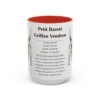 15oz-petit-basset-griffon-vendeen-mug-writeup-red 15oz Petit Basset Griffon Vendeen Mug, Red, front view
